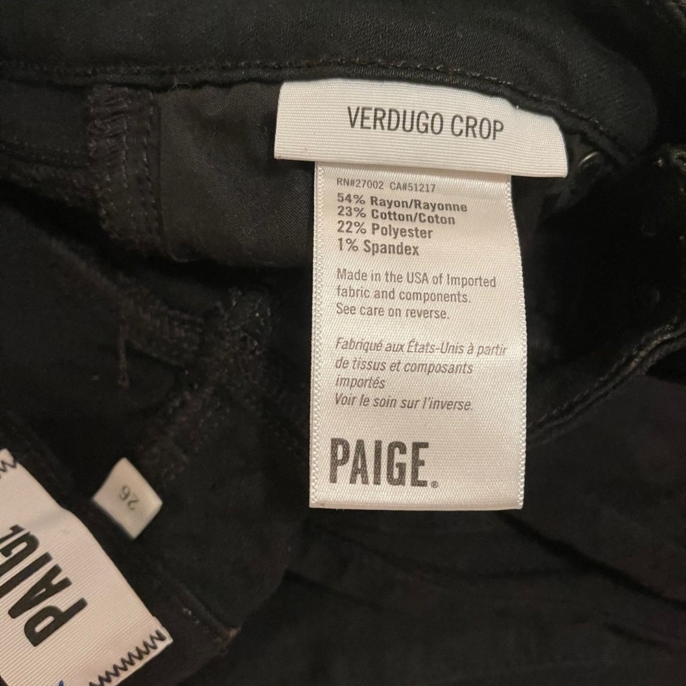 PAIGE DENIM- VERDUGO CROP - Picture 5 of 5